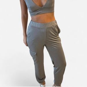 Zara Women's Silver Cargo/Top Set